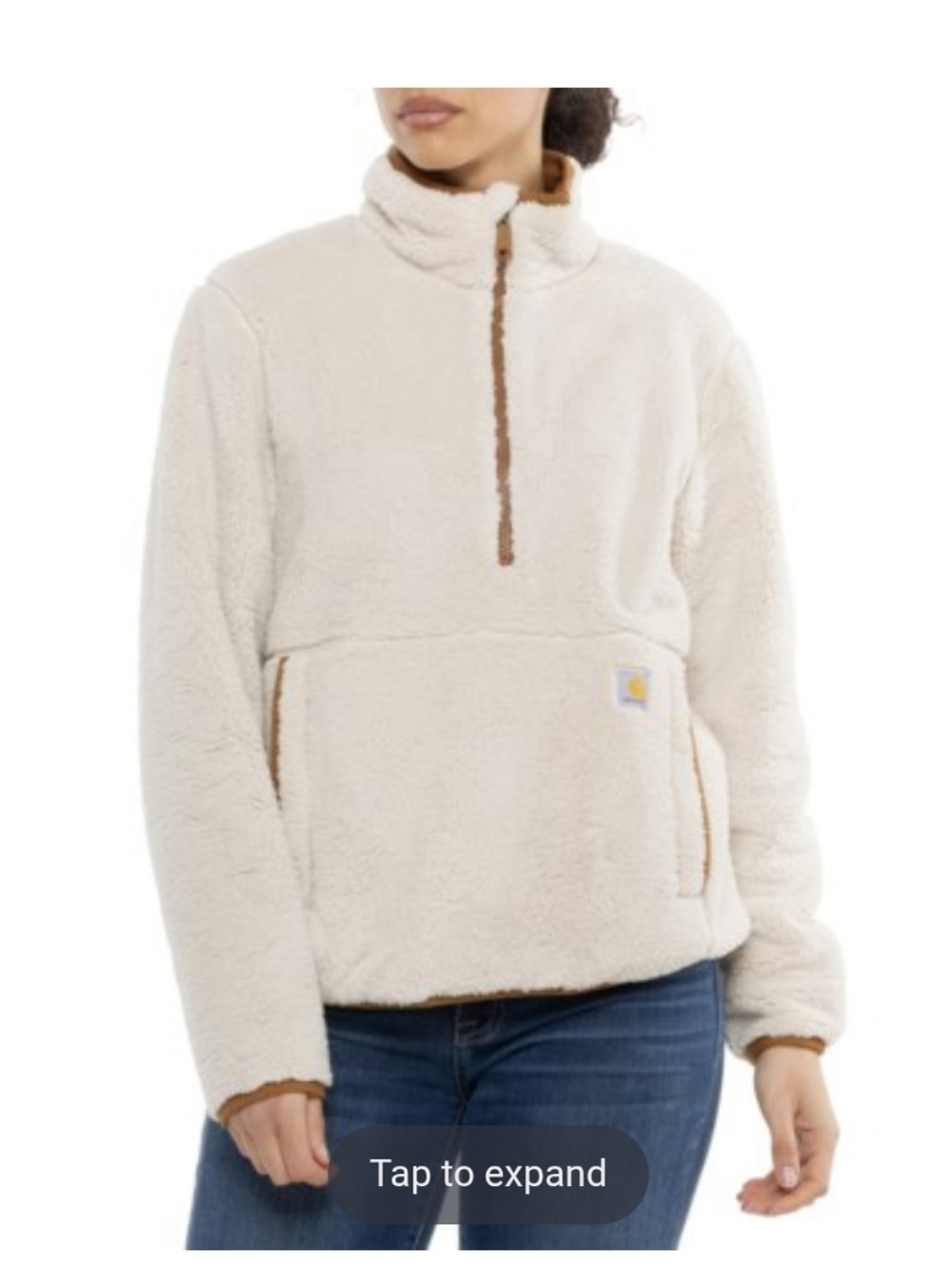 Women's Carhartt Fleece Quarter Zip Pullover XL